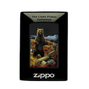 ZIPPO/48597 Linda Picken покр.Black Matte, лат/сталь,чёрн.