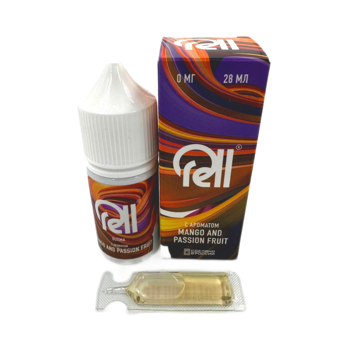 RELL ULTIMA + Nicobooster б/никотина Персик манго 30мл.0мг.