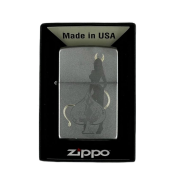 ZIPPO/48658 Devilish Ace, покр.Satin Chrome лат/сталь, серебро, матов.
