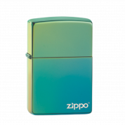ZIPPO/49191ZL Classic с покр. High Polish Teal, лат/сталь, зелён., глянц.