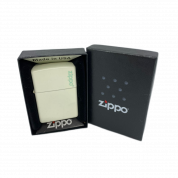 ZIPPO/49193 ZL Classic с покр. Glow In The Dark, латунь/сталь, белая, матов., 38x13x57 мм