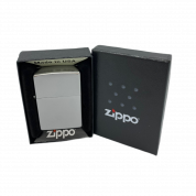ZIPPO/205 Diamond Plate, покр.Satin Chrome лат-сталь,сереб,мат.