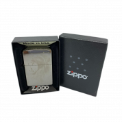 ZIPPO/49433 Lion с покр. Black Ice, латунь/сталь, чёрн., глянц., 38x13x57 мм