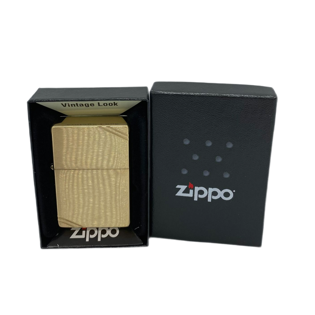 ZIPPO/240 1937 Vintage покр.Brushed Brass лат/сталь,зол. мат