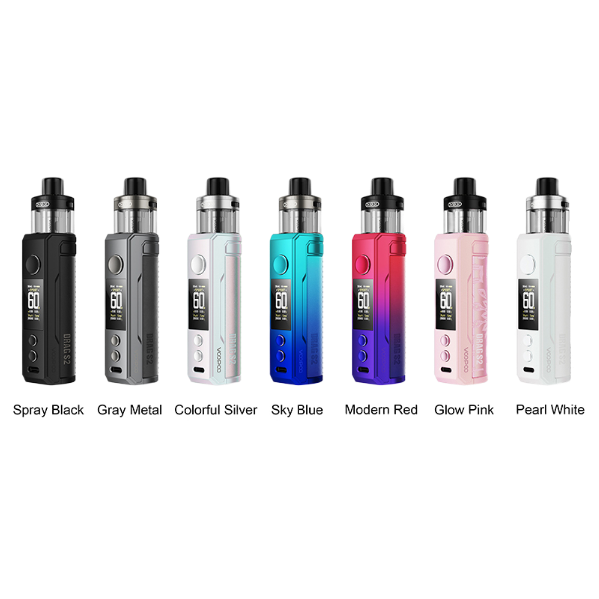 Voopoo DRAG S2 Pod-Mod 2500mAh Kit Pearl White VP-155D