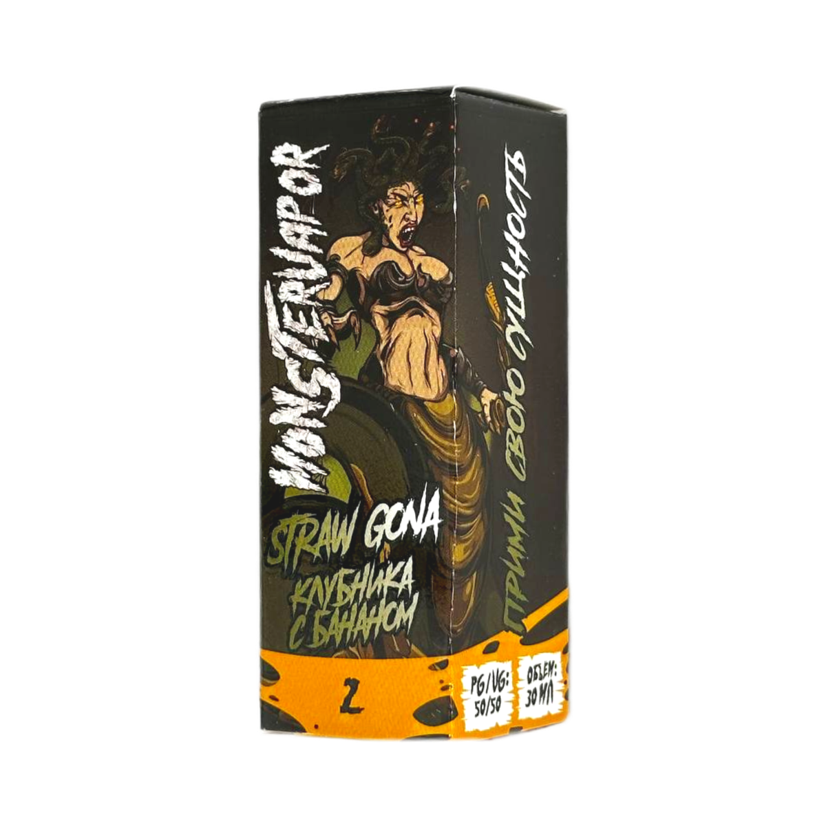 MONSTERVAPOR STRAW GONA Клубника с бананом 30мл.20мг.