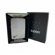 ZIPPO труб/200PL Pipe покр.Brushed Chrome лат-сталь, сереб.мат.