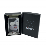ZIPPO/28274 Golden Design с покр. High Polish Chrome, лат/сталь, серебр. глянц., 36x12x56 мм