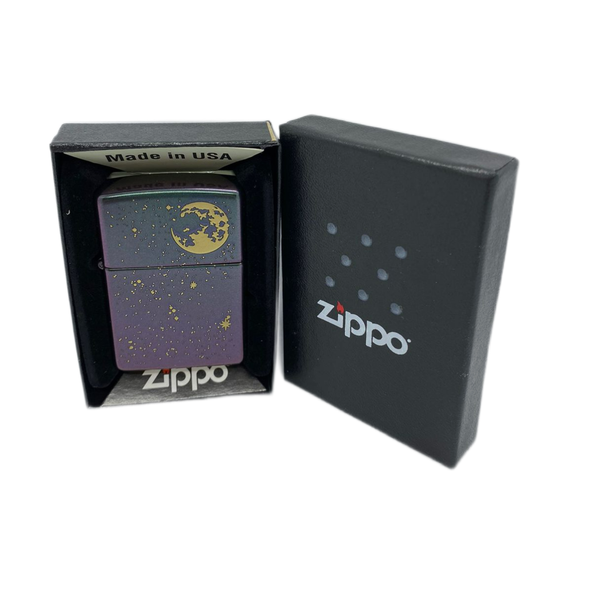 ZIPPO/49146ZL Classic с покр. Iridescent, латунь/сталь, фиолетовая, матовая, 38x13x57 мм