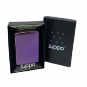 ZIPPO/24747 Classic с покр. Abyss лат-сталь, фиолетовая,глянц.