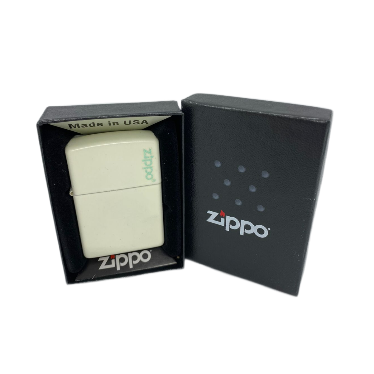 ZIPPO/49193 ZL Classic с покр. Glow In The Dark, латунь/сталь, белая, матов., 38x13x57 мм
