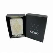 ZIPPO/49599 Lucky Knot Design с покр. Mercury Glass, латунь/сталь, бежевая, матов., 38x13x57 мм
