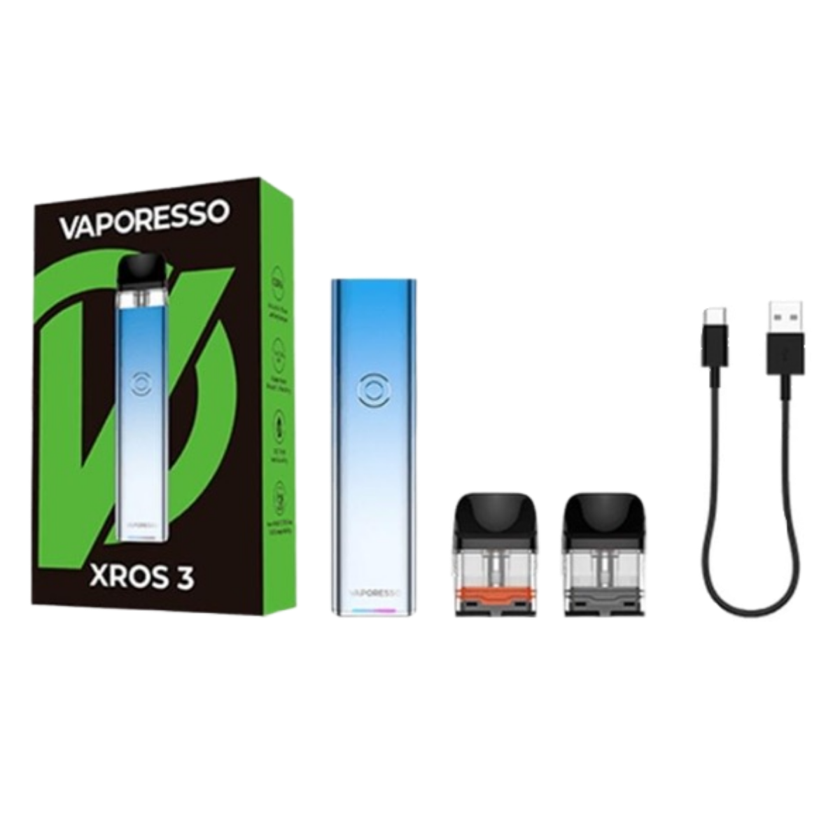 Vaporesso XROS 3 Pod 1000mAh Kit Sky Blue VRR-0089E