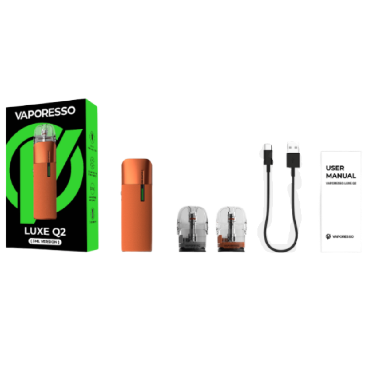 Vaporesso LUXE Q2 Pod 1000mAh Kit Green VRR-0098E