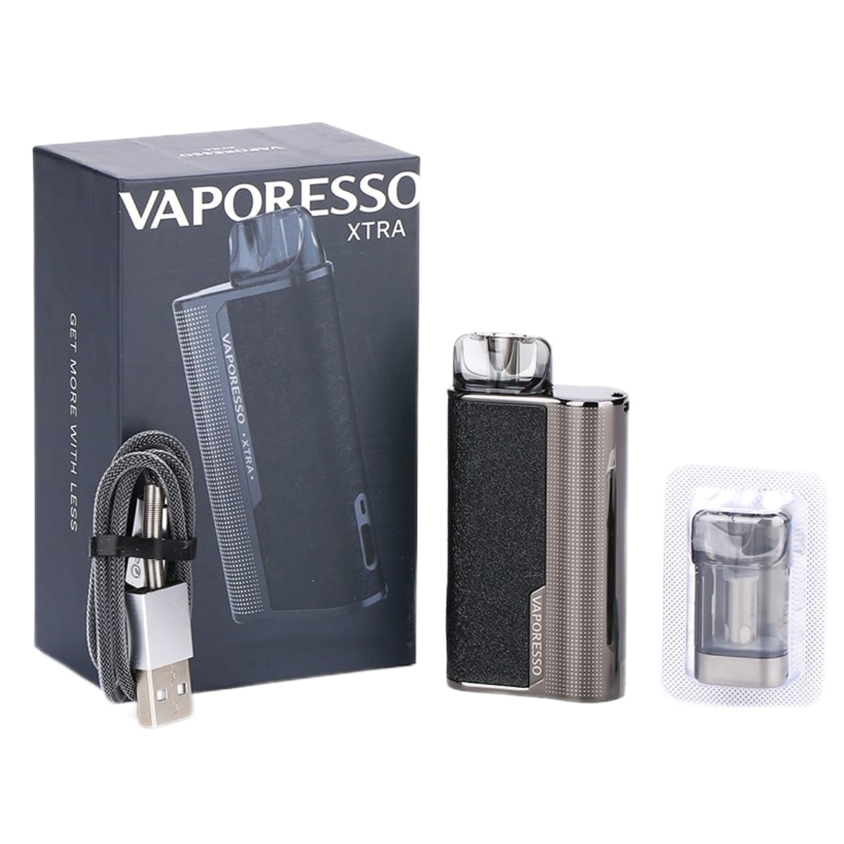Vaporesso XTRA 900mAh 2ml Pod Kit VRR-0021B Silver