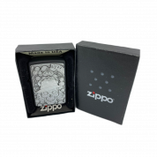 ZIPPO/49183 Classic с покр. Black Matte, латунь/сталь, чёрная, матовая, 38x13x57 мм