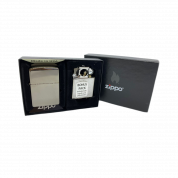 ZIPPO набор/29789 заж(ветроуст) Black Matte и вставн.блок  д/трубок, лат/сталь серебр., под. ко
