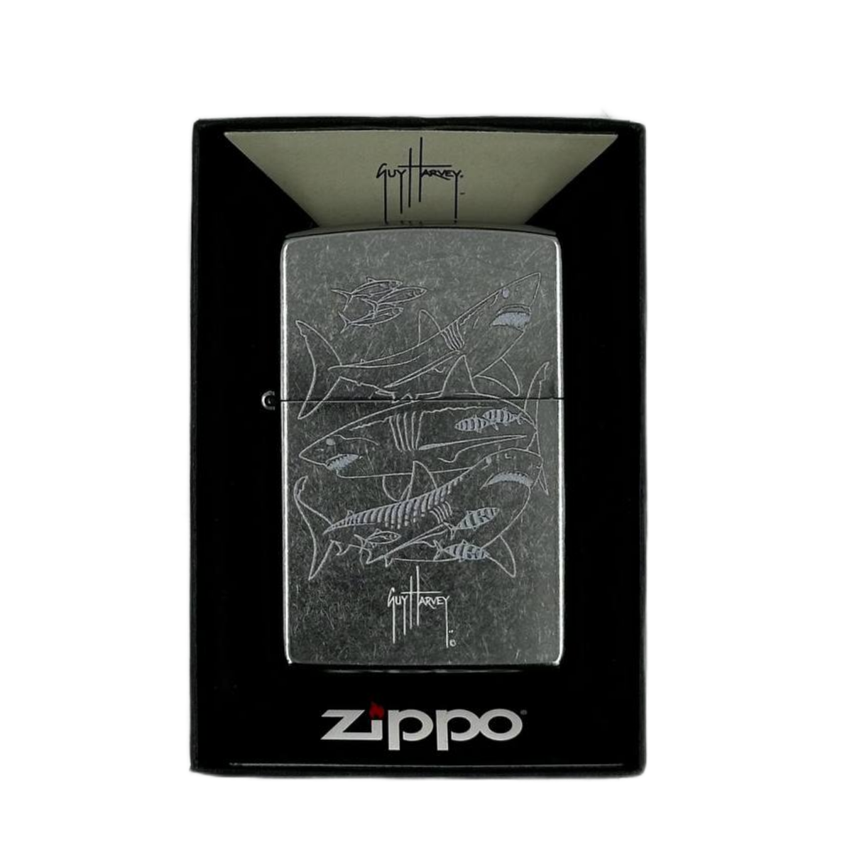 ZIPPO/48595 Guy Harvey, покр.Street Chrome лат/сталь, серебро