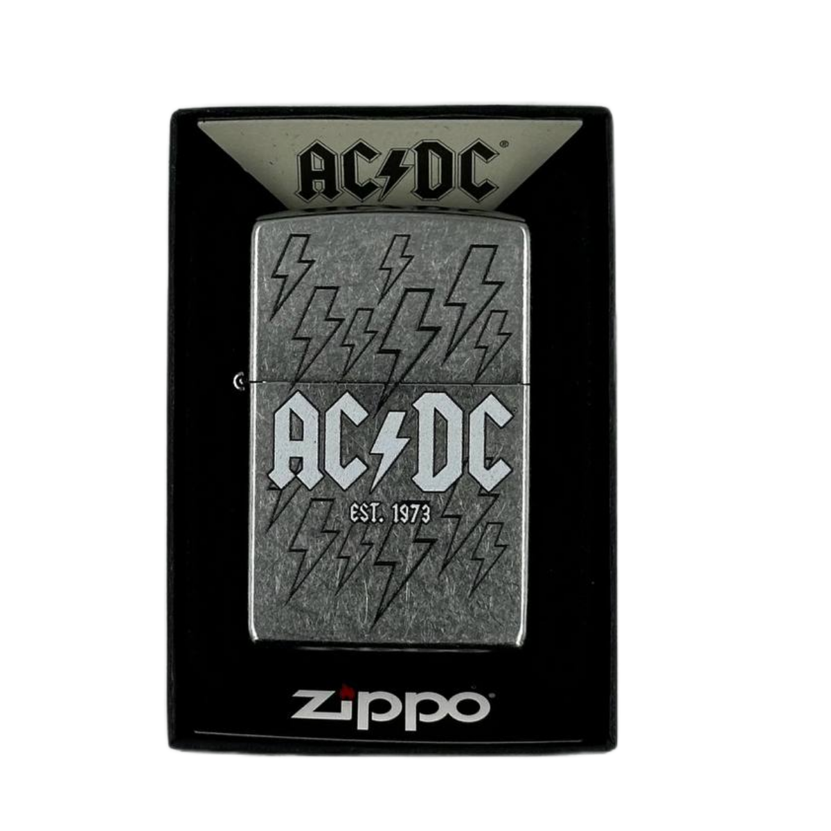 ZIPPO/48641 AC/DC, покр.Street Chrome лат/сталь, серебро