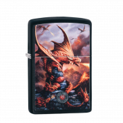 ZIPPO/49097 Anne Stokes с покрытием Black Matte, латунь/сталь, чёрная, матовая, 36x12x56 мм