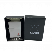 ZIPPO/205  ZIPPO с покр.Satin Chrome серебр. матовая  (ZIPPO LOGO)