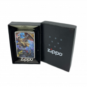 ZIPPO/49104 Anne Stokes с покр. Street Chrome лат-сталь, серебр., матов., 38x13x57 мм