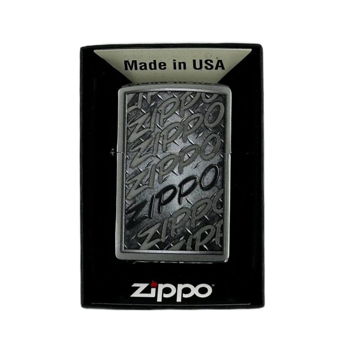 ZIPPO/48784 покр.Brushed Chrome, лат/сталь, серебро