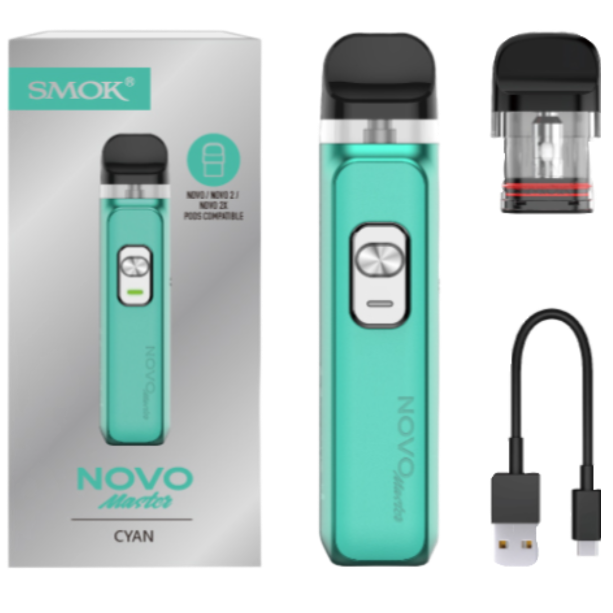 SMOK Novo MASTER 1000mAh Pod Kit Cyan Blue SMOK-160G
