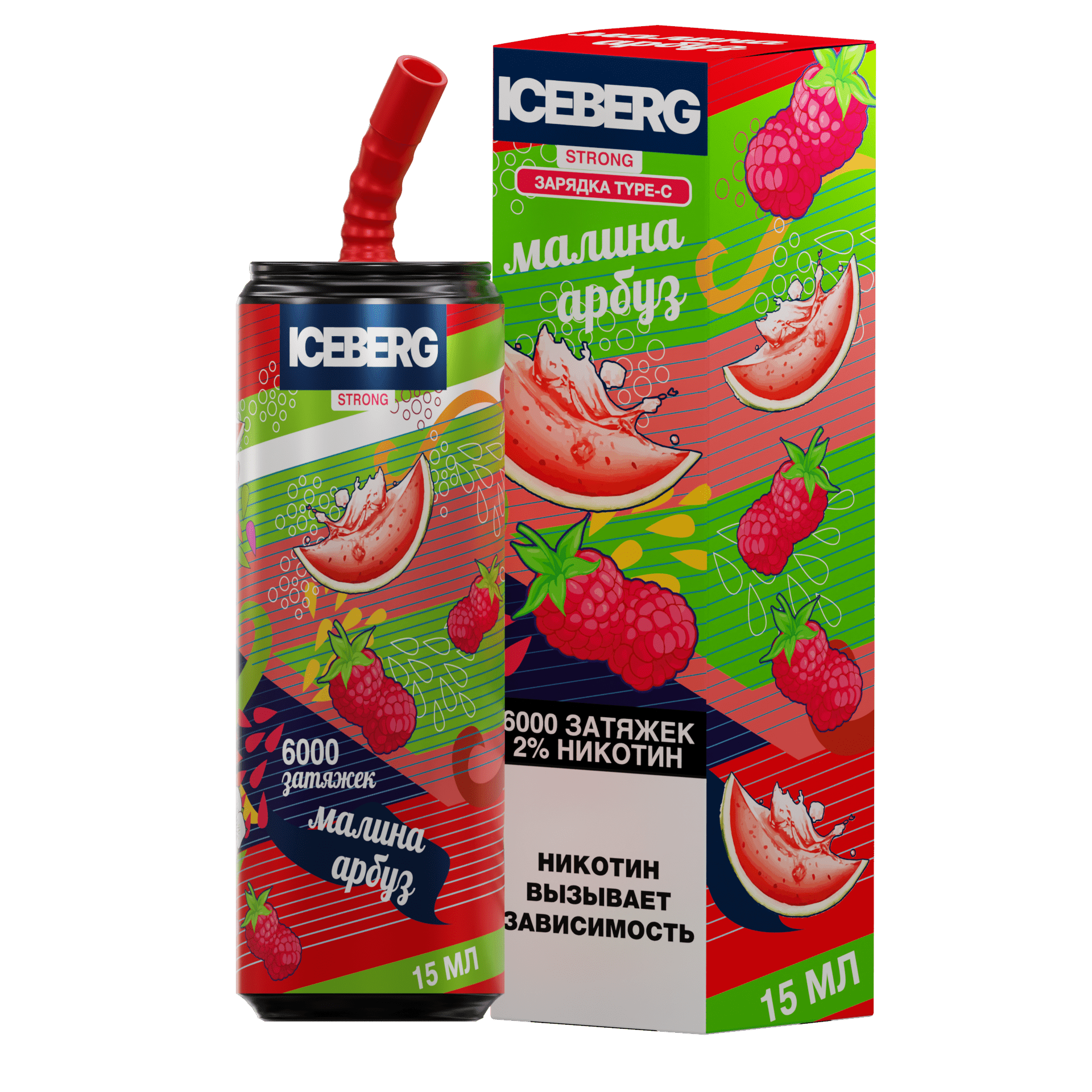 ICEBERG XXL 6000 Малина арбуз 2%