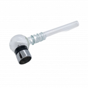 Трубка стекл. Прозрачная шар со спиралью D2.5/L11 см. PG-456