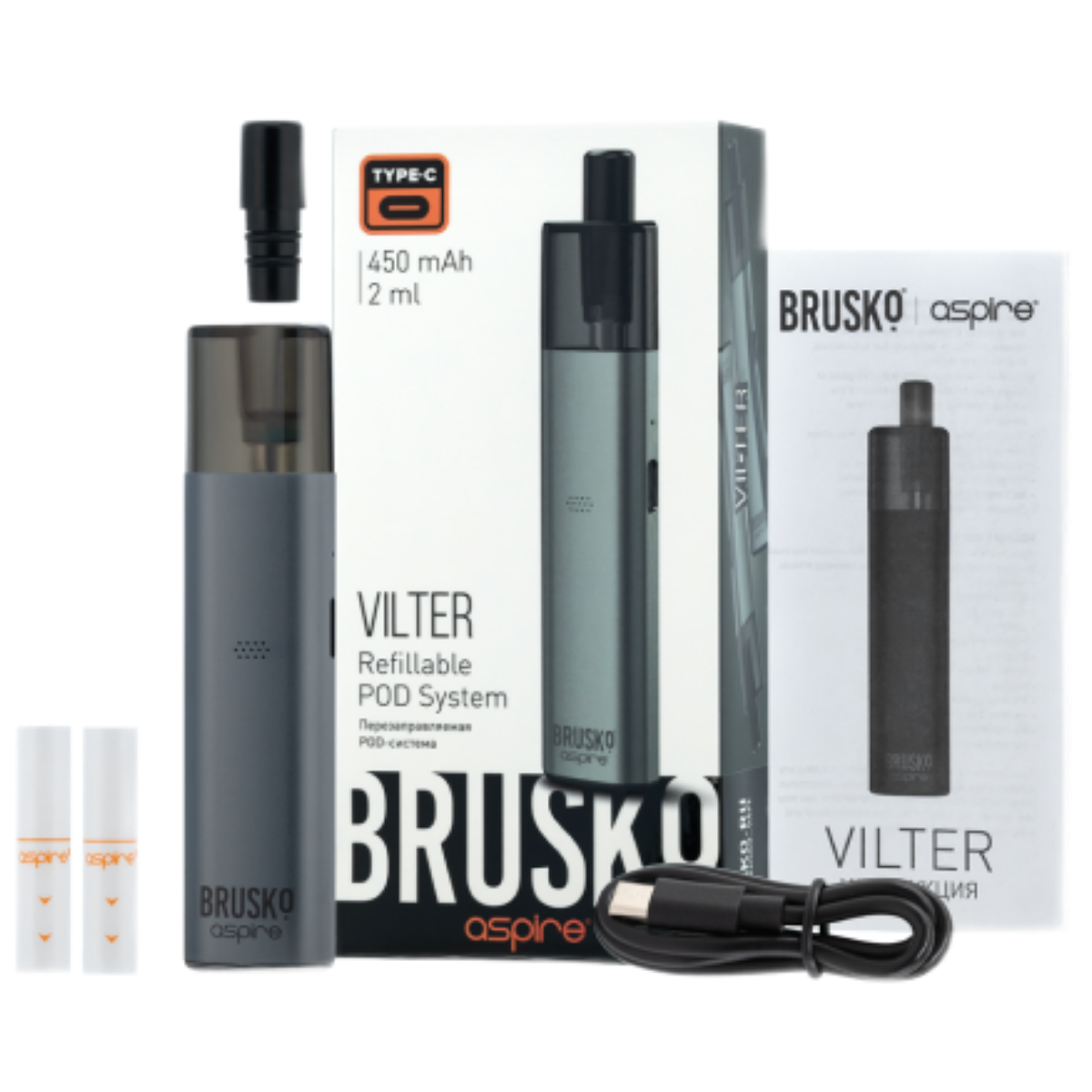 BRUSKO VILTER 450 mAh Оранжевый