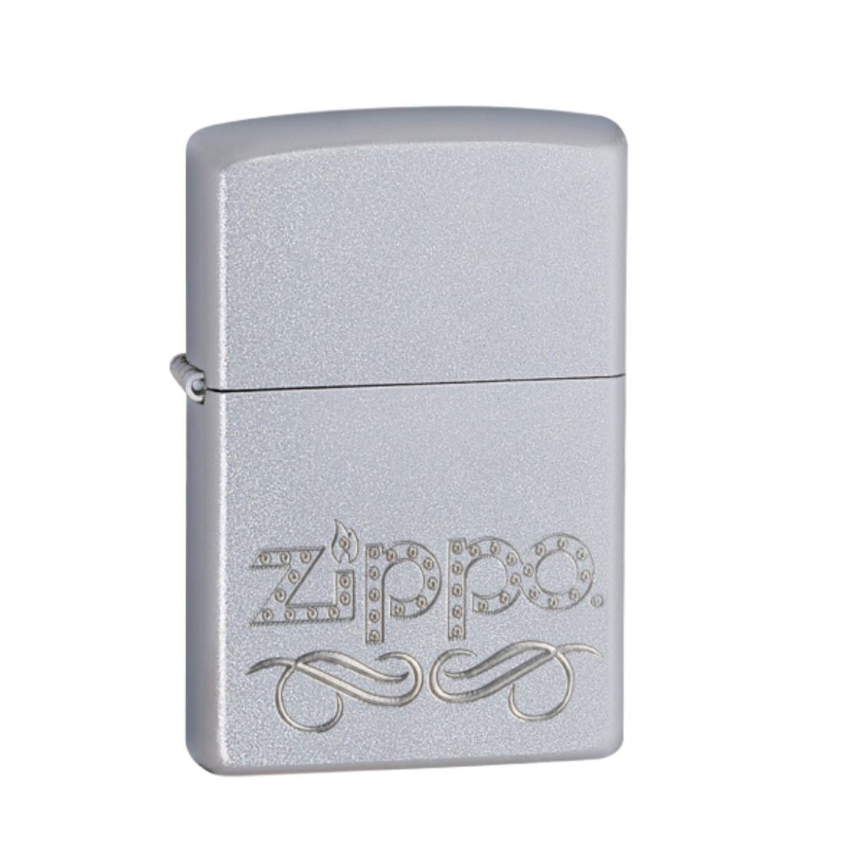 ZIPPO/24335 Classic покр.Satin Chrome лат-сталь,сереб,мат.