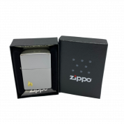 ZIPPO/205 Flame c покр. Satin Chrome серебр. матовая