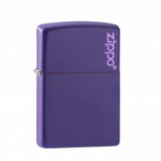 ZIPPO/237ZL Classic с покрытием Purple Matte, латунь/сталь, фиолетовая, матовая, 36x12x56 мм
