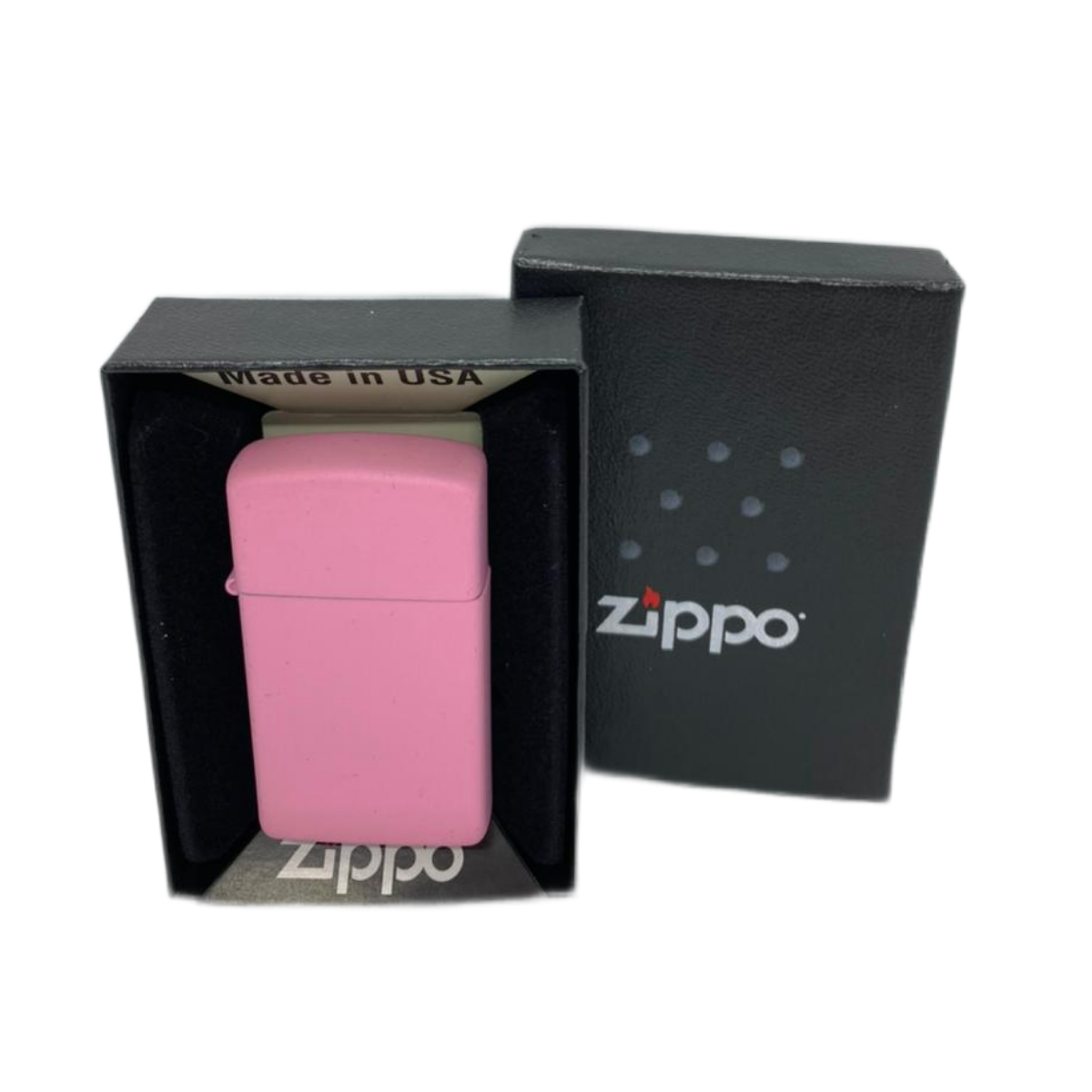 ZIPPO/1638 Slim покр. Pink Matte лат-сталь,розовая,мат.