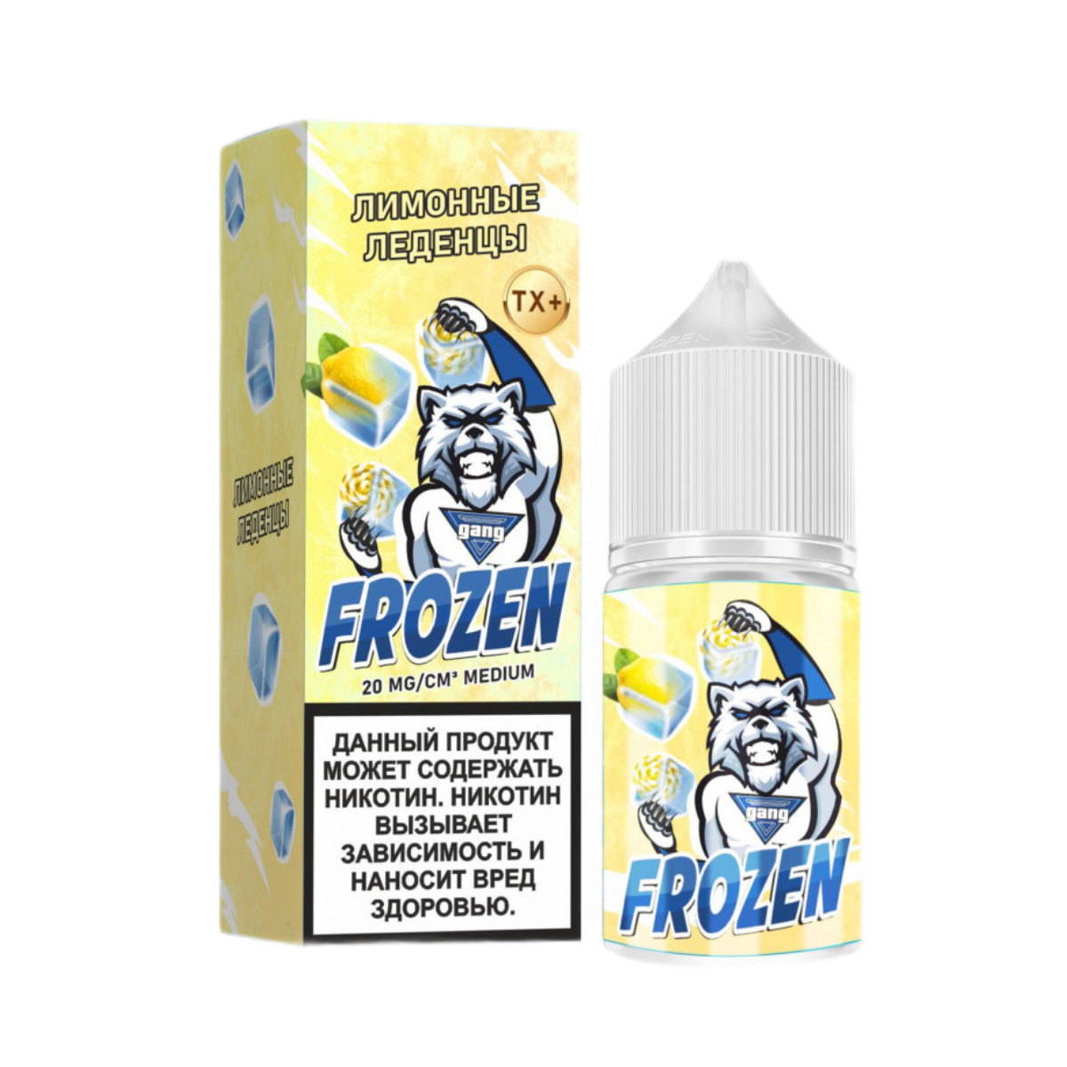 GANG FROZEN Medium Лимонные леденцы 30мl. 20мг
