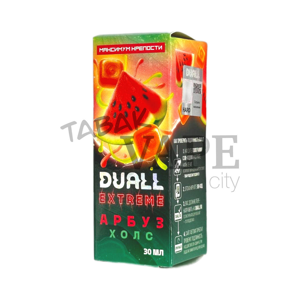 DUALL EXTREME HARD Арбуз холс 30мл.20мг.
