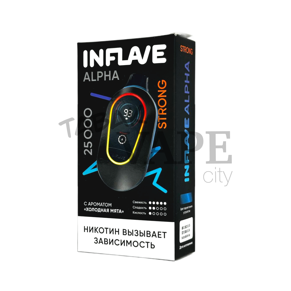 INFLAVE ALPHA 25000 Strong Холодная мята 2%